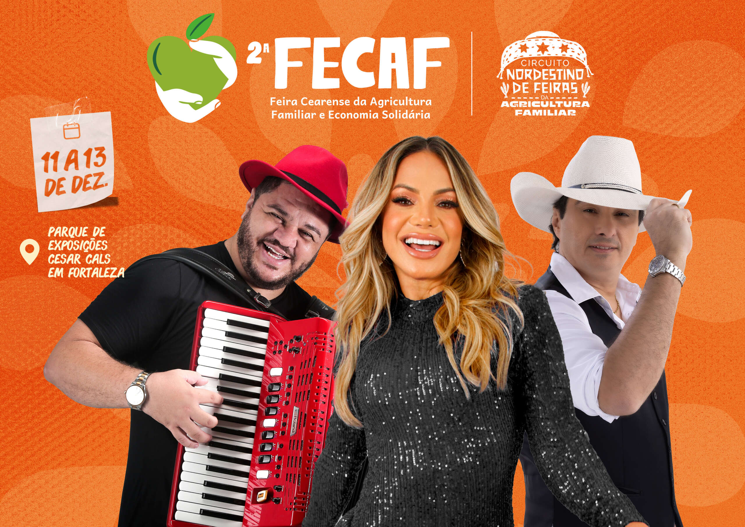 2ª edição da Feira Cearense da Agricultura Familiar começa nesta quinta-feira (11) no Parque da Expoece, em Fortaleza